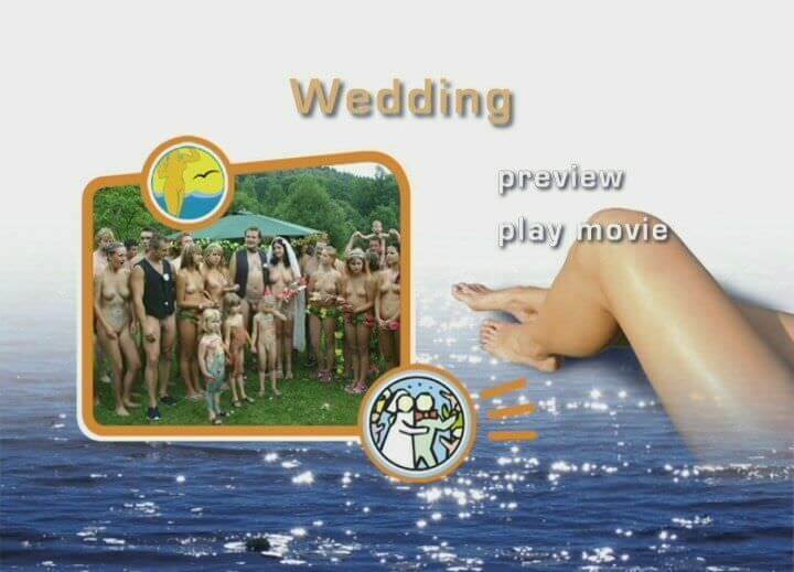ヌーディスト集団での結婚式