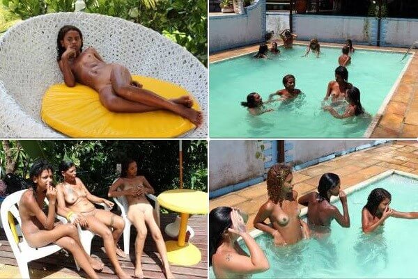 ブラジルプール日光浴写真