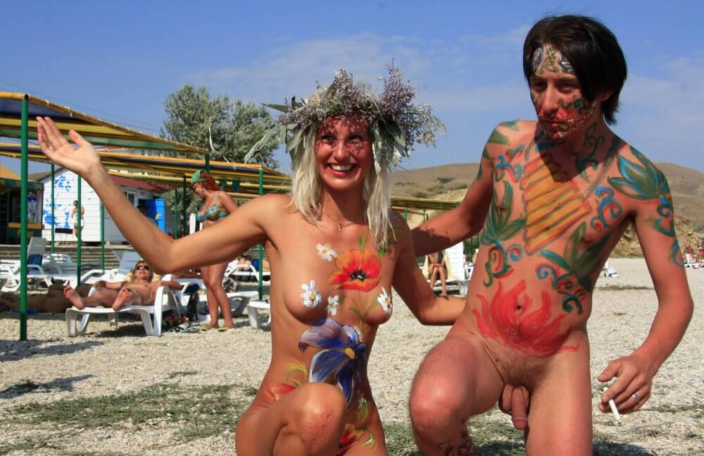 砂のビーチの女神二つの写真