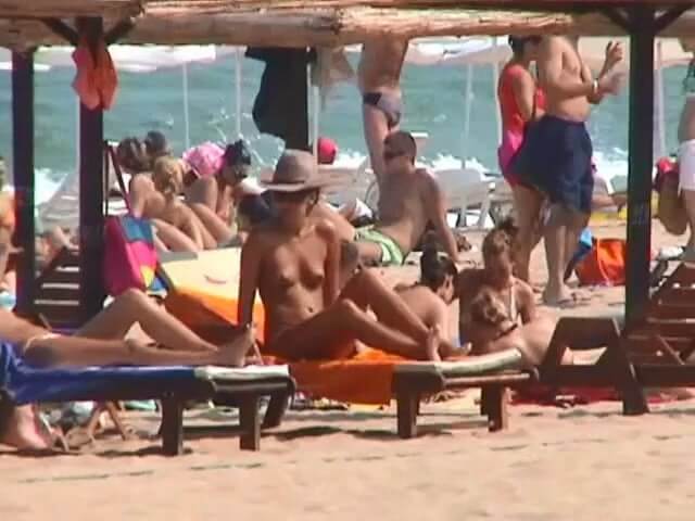 太陽ブルガリアのビーチ